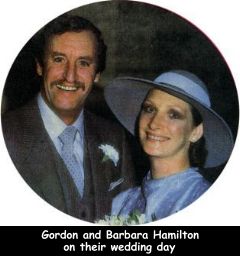 Gordon and Barbara Hamilton on their wedding day