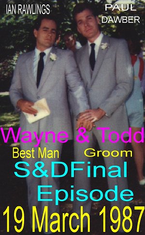 Bridegroom, Todd Buckley and his best man, Wayne Hamilton